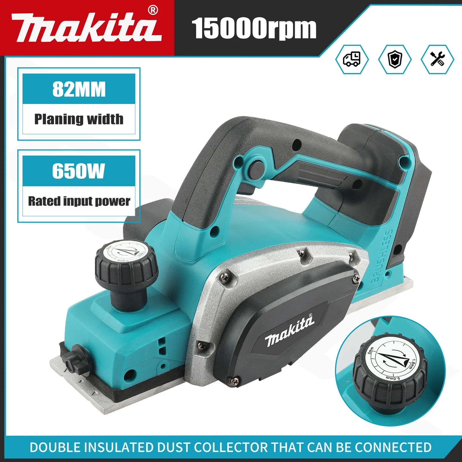DKP180 Mesin Serut Listrik Tan - Planer Handheld Electric ulasan dan harga