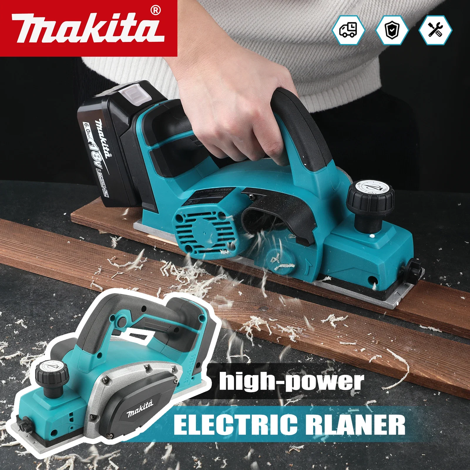 DKP180 Mesin Serut Listrik Tan - Planer Handheld Electric ulasan dan harga