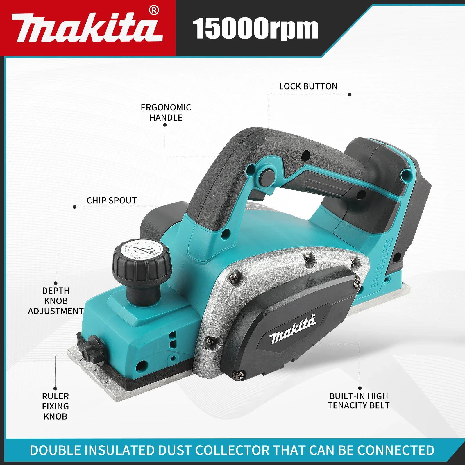 DKP180 Mesin Serut Listrik Tan - Planer Handheld Electric ulasan dan harga