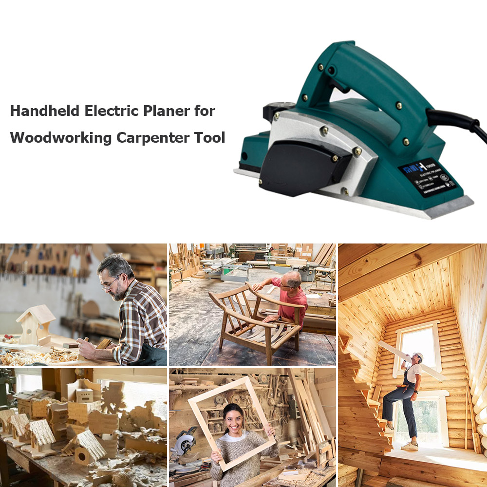 Mesin Perata Kayu Elektrik Gen - Planer Handheld Electric ulasan dan harga
